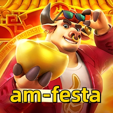 Imagem promocional da am-festa mostrando a plataforma e suas vantagens